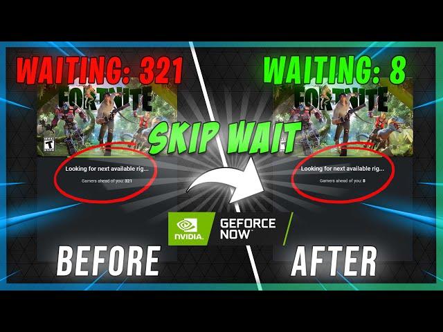 *REDUCE* WAITING TIME in GEFORCE NOW in 2023!