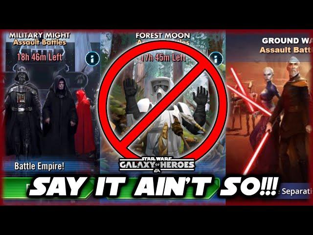 Is Capital Games Removing "Old" Assault Battles From Star Wars Galaxy of Heroes???