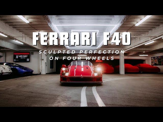 Auto Vault Storage Presents: Ferrari F40 An Aerodynamic Icon