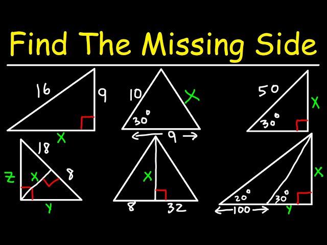 How To Calculate The Missing Side Length of a Triangle