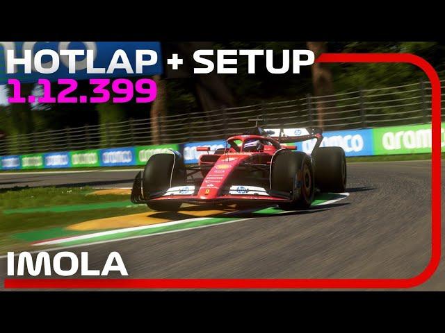 F1 24 IMOLA Hotlap + Setup (1:12.399) - 5 th Worldwide Ranking 