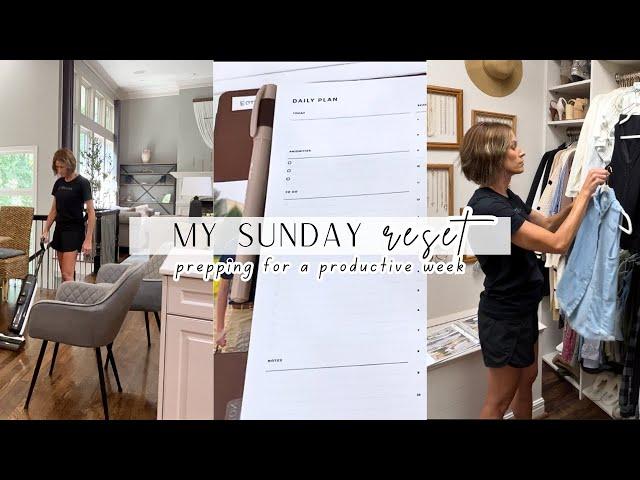 SUNDAY RESET | PLAN FOR A PRODUCTIVE WEEK | WEEKLY ROUTINES | CLEANING MOTIVATION | ORGANIZED HOUSE