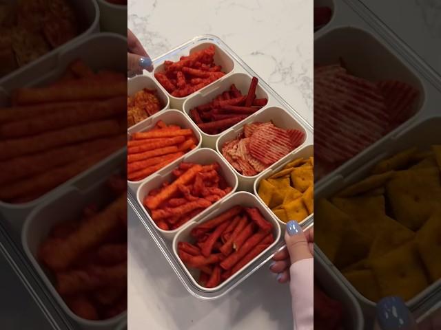 Spicy Snack Box ️‍ #snackbox #snacks #spicy #asmr #restock #satisfying #red #shorts #fyp #viral