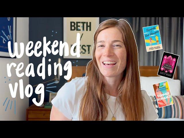 weekend reading vlog | reading 5 star books, going to the beach