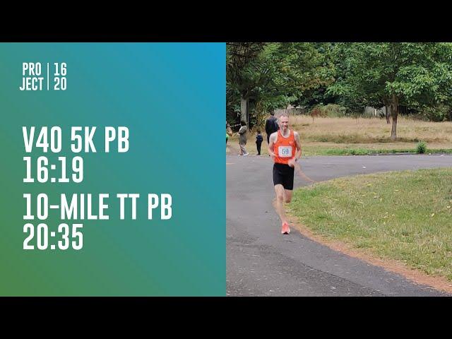 5K and 10-mile time trial PBs