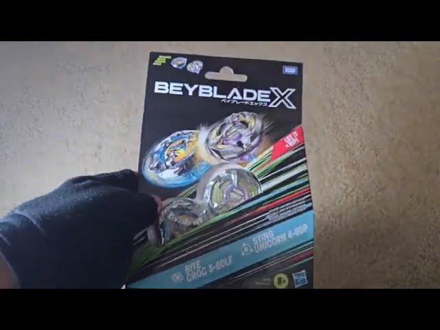 Bite Croc 3-60LF & Sting Unicorn 4-60P 2-Pack Unboxing! | Beyblade X