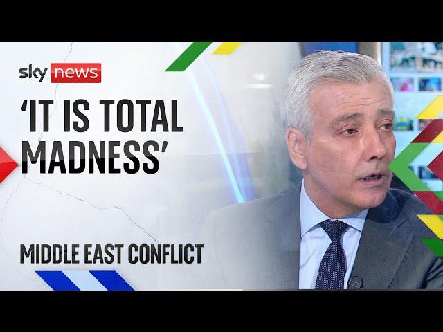 Israel 'has delusionary war aims': Lebanese ambassador speaks to Sky News