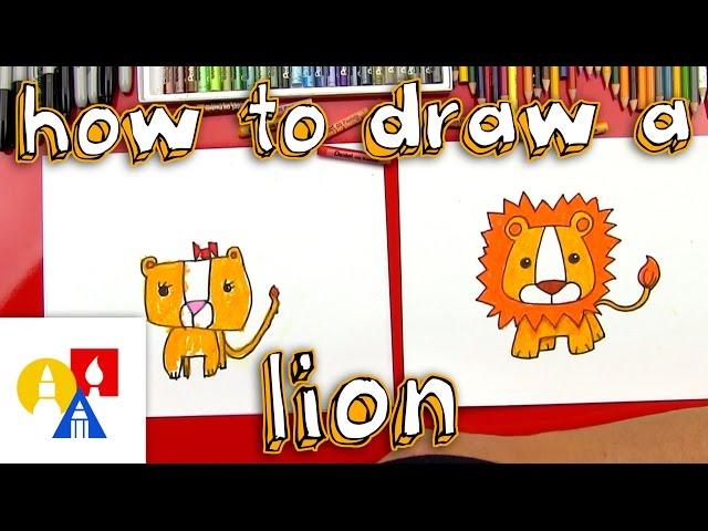 How To Draw A Cartoon Lion