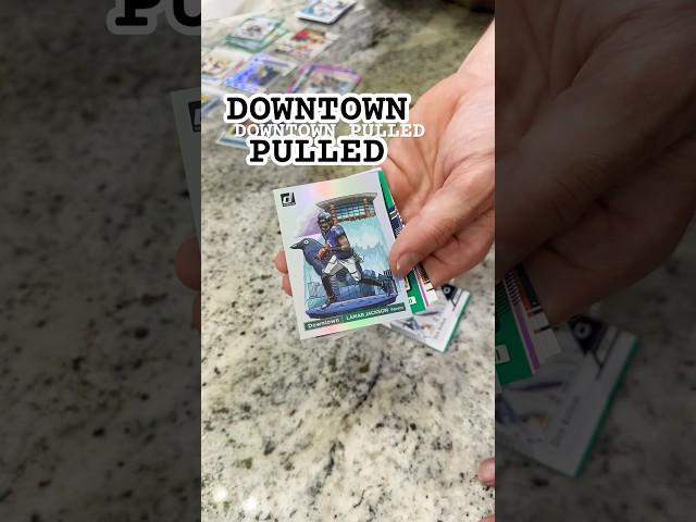 Have you ever pulled a case hit?  #thehobby #panini #sportscards #downtown #casehit #lamarjackson