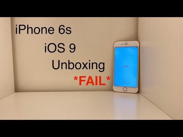 iOS 9 iPhone 6s Unboxing *Gone Wrong*