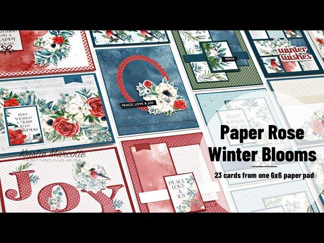 Winter Blooms | 23 cards with Kristie | Cardmaking with Paper Rose Studio