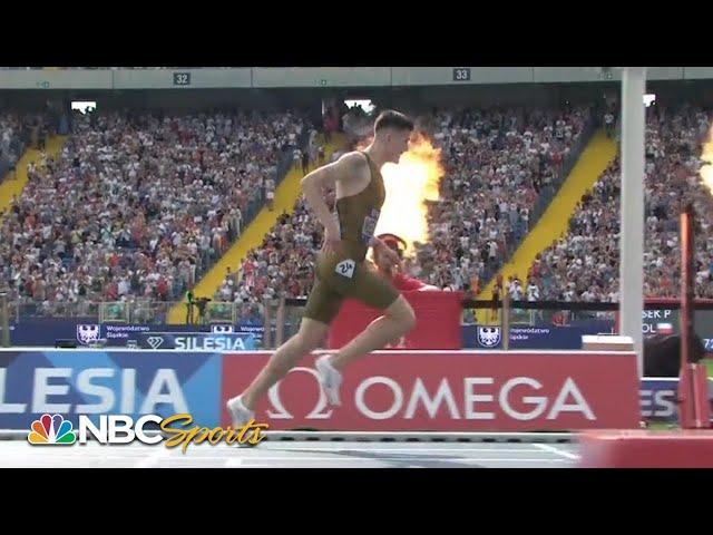 Jakob Ingebrigtsen, on fire, rips WORLD RECORD in 3000m at Diamond League Silesia | NBC Sports