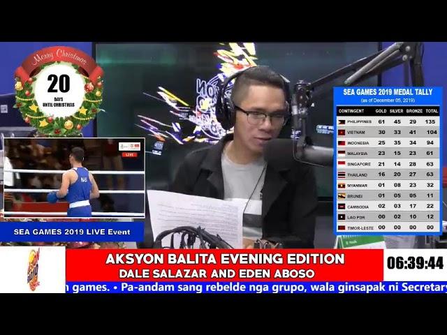 Aksyon Balita Evening Edition  with Aksyon Dale Salazar and Eden Aboso No Copyright Infringement Int