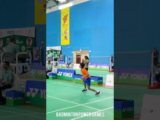 Badminton rally men's singles u15 #shorts