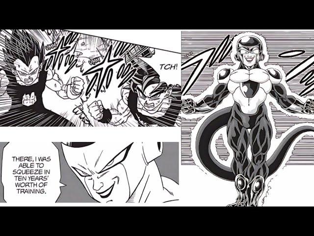 Black Frieza VS MUI Goku & Ultra Ego Vegeta Full fight | Dragon Ball Super manga { DBS ch 87}