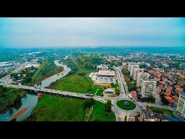 Pazardzhik-BULGARIA park ostrov "Svoboda " in 4K uncut NO SOUND