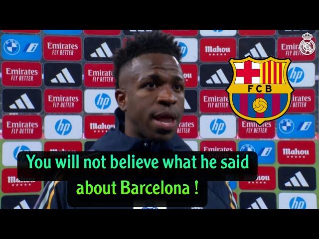 You won't believe what Vinicius Junior said about Barcelona after the Real Madrid Betis match