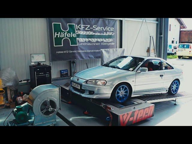 Toyota Paseo Dyno - KFZ Häfele Leistungsprüfstand