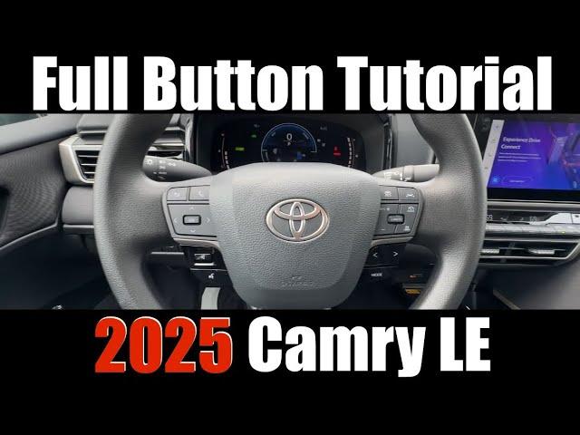 2025 Toyota Camry LE: Features & Controls Explained