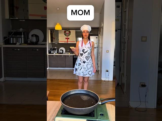 ME VS MOM COOKING ‍  #shorts #cooking #mevsmom