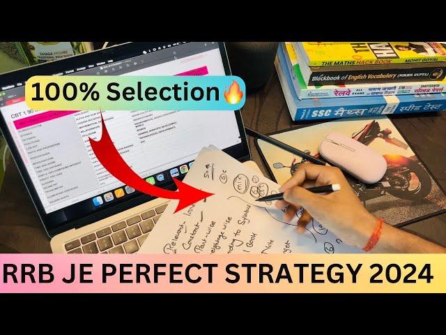 RRB JE Perfect Strategy For 2024 | CBT-1 | All Books & Teachers