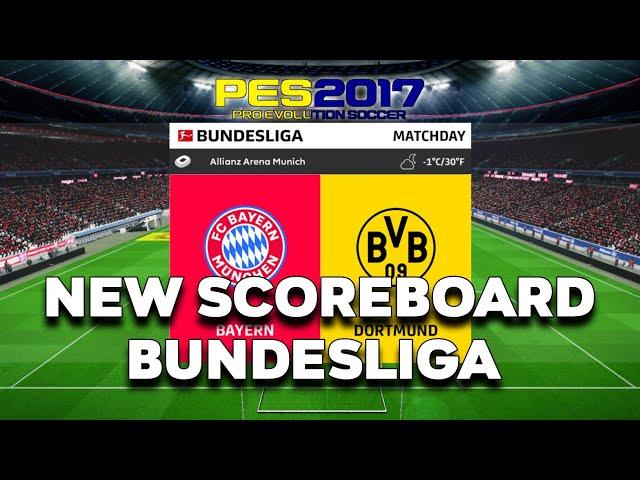 PES 2017 NEW SCOREBOARD BUNDESLIGA 2025