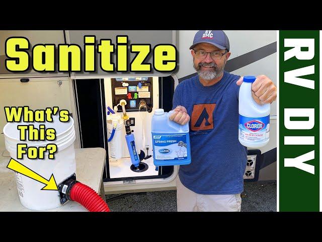 RV Water Tank Maintenance How To, Step by Step Sanitize (RV Living Full Time) 4K