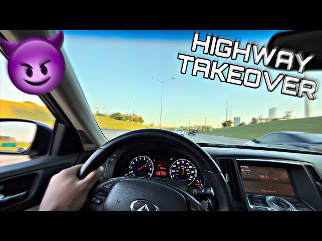 INFINITI G35 HR AND CAMARO SWIMMING THROUGH TRAFFIC POV!