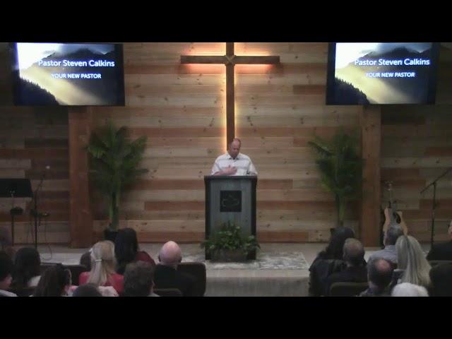 "Welcome Pastor Steven Calkins"