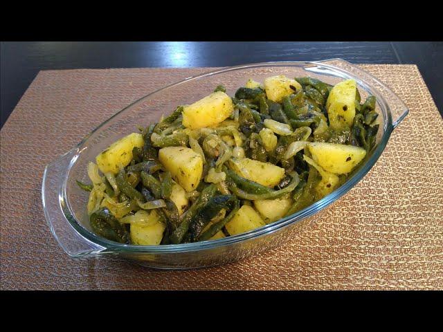 RAJAS POBLANAS CON PAPAS (FACILES DE PREPARAR)