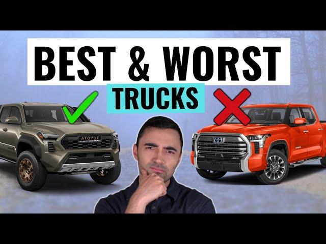 Top 5 BEST Trucks To Buy For Reliability and Value For 2025 (And Top 5 Worst!)