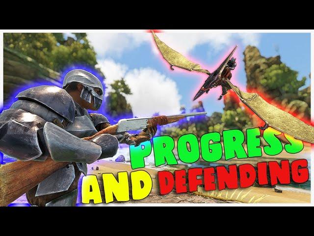Big Progress And Defending Base Again! MTS 4 Man PVP S3E6 | Ark: Survival Evolved
