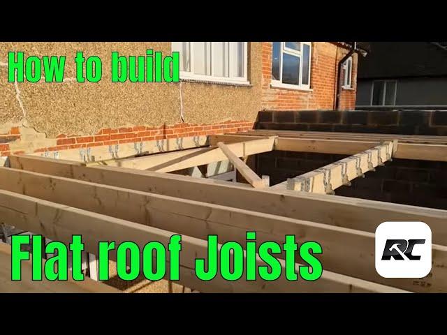 Making a simple flat roof structure with trimmers for a lantern or roof light