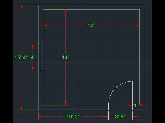 How to Draw Simple 2D Room Plan in AutoCAD