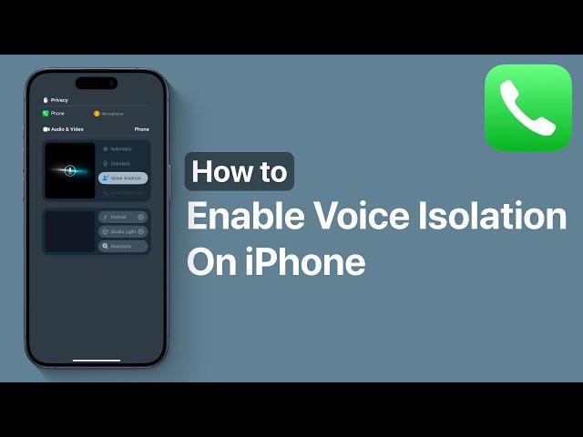 How To Enable Voice Isolation On iPhone | iOS 18