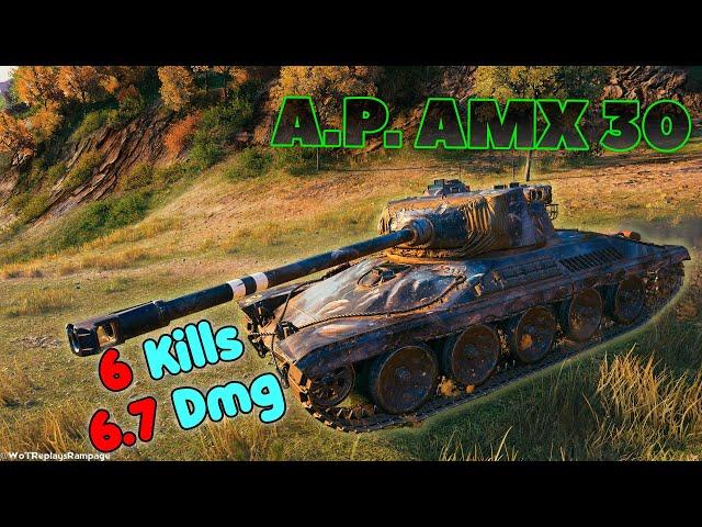 AltProto AMX 30 - 6 Frags 6.7K Damage, Master by player AlexMalk1n