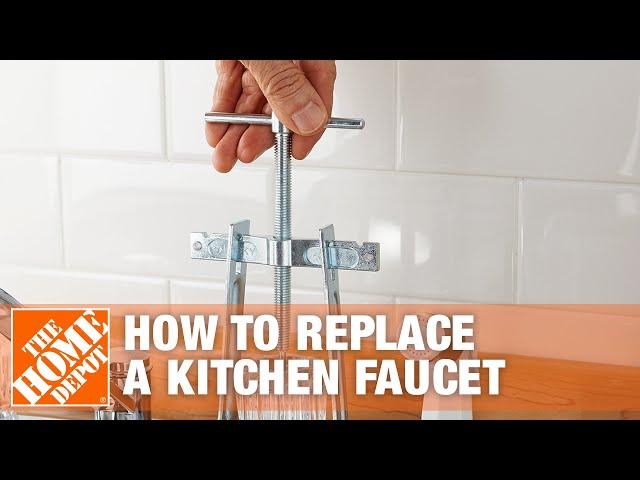 How to Replace a Kitchen Faucet with Two Handles | The Home Depot