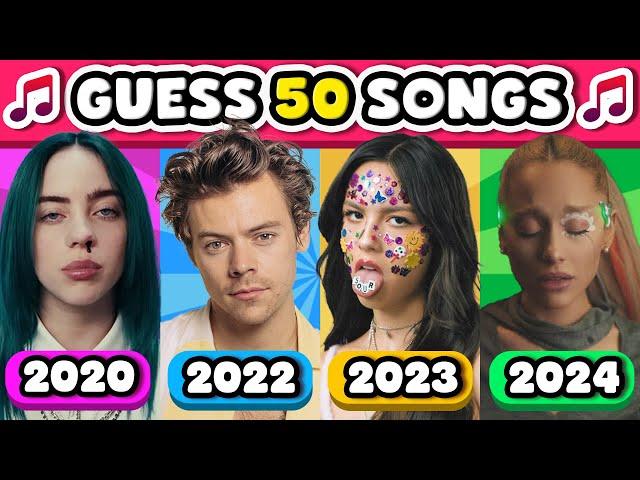 GUESS THE SONG: From 2020 to 2024  | Music Quiz Challenge