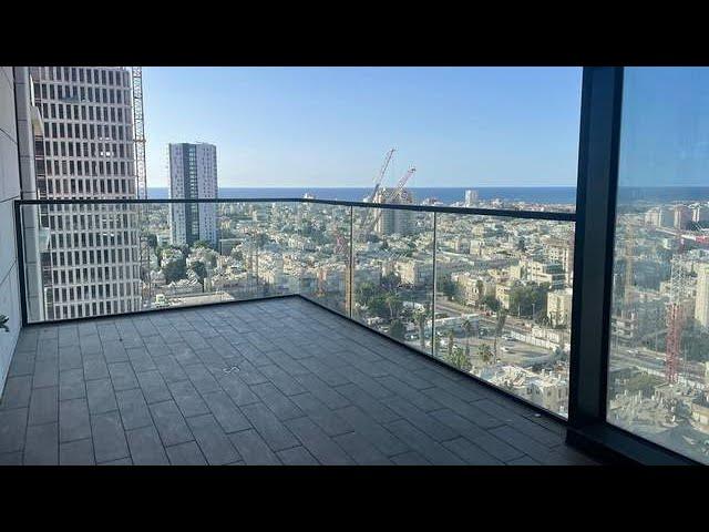 יפיפייה נוף מרהיב מגדל יוקרה במרכז תל-אביב  For rent sea view luxury apartment tower Tel Aviv center