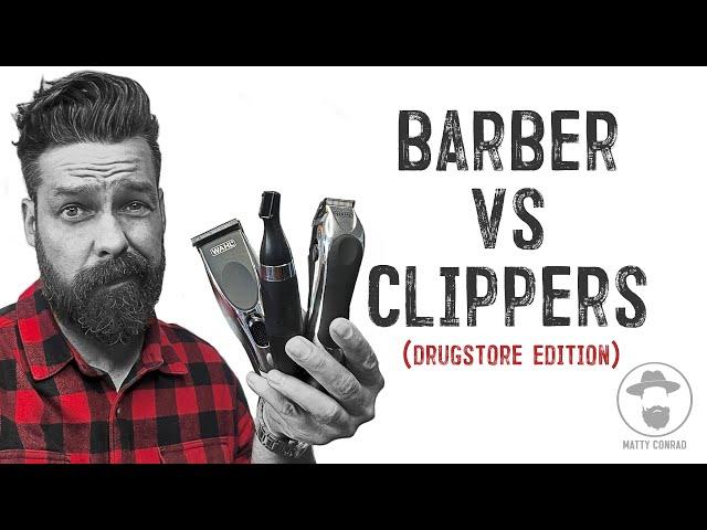 Professional Barber Uses The CHEAPEST Drugstore Clippers To Do Fade & Beard Trim On Toughest Client.