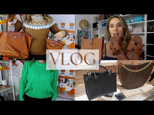 VLOG  COME WITH ME TO LOUIS VUITTON AND NEW FALL SWEATER HAUL 