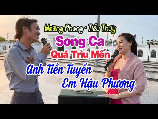 Tiểu Tuấn Vũ - Tiểu Giao Linh Song Ca Quá Trìu Mến Ở Công Viên - Anh Tiền Tuyến Em Hậu Phương