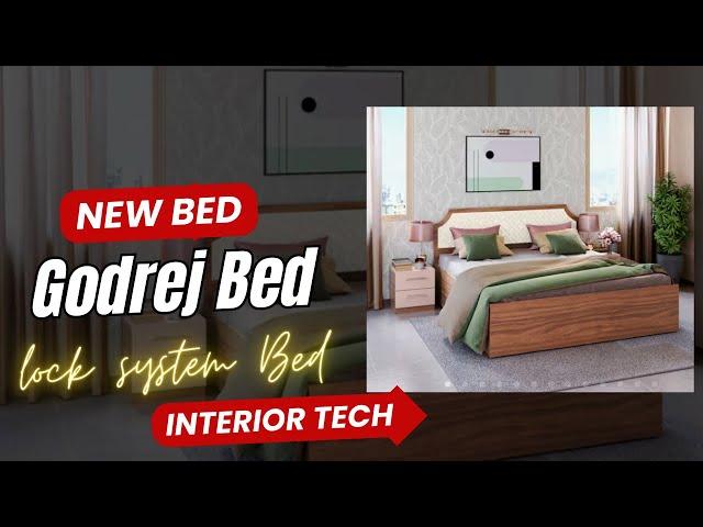 Godrej Interio Double bed Bed | New Bed  | Godrej Bed Design Wth Price | Bed lock System Bed￼ |