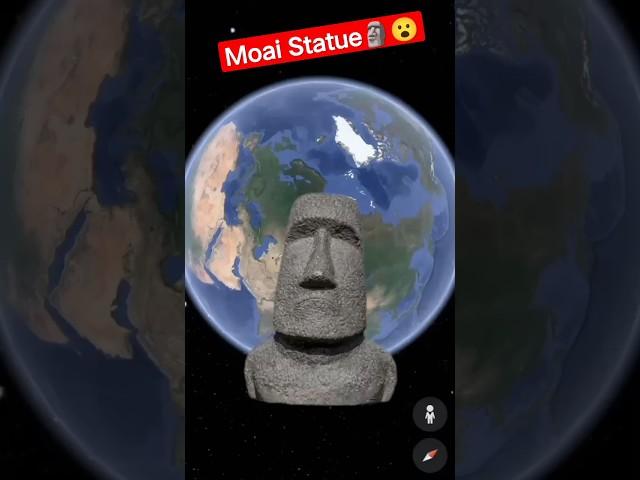 I Found Moai Statue On Google Earth #shorts #youtubeshorts #shortsfeed #moai