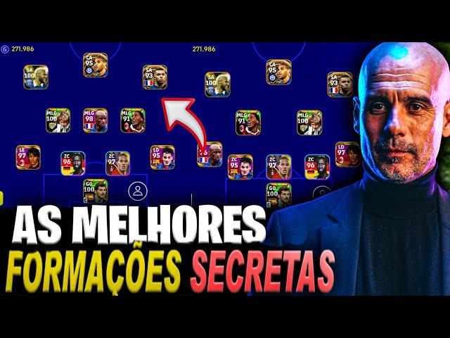 AS MELHORES FORMAÇÕES SECRETAS DO EFOOTBALL 2023 MOBILE