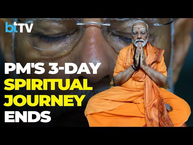 PM Modi Concludes 45-Hour Meditation At Historic Kanniyakumari's Vivekananda Rock Memorial