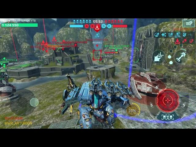  МОЩНЫЙ БОЙ #206 | 6 RU vs 3 STF + 3 ZEN | Битва ТОПов | War Robots Arturion