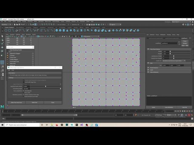 Autodesk Maya 2020, Offset Edge Loop Options
