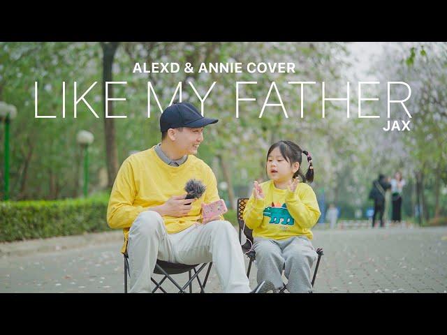 Singing in Public | Cute song Like My Father Cover by 7-year-old Annie and Dad