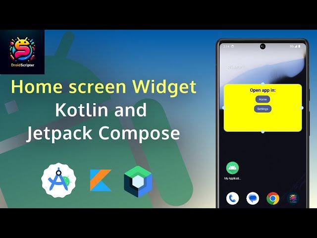 Building a home screen Widget with Jetpack Compos using Glance | Android Studio